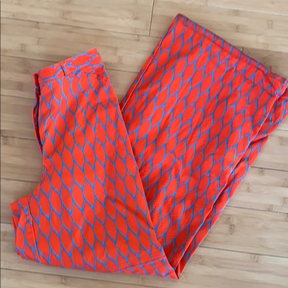 Kenzo Green and Red Flare Jeans - Picture 3 of 13